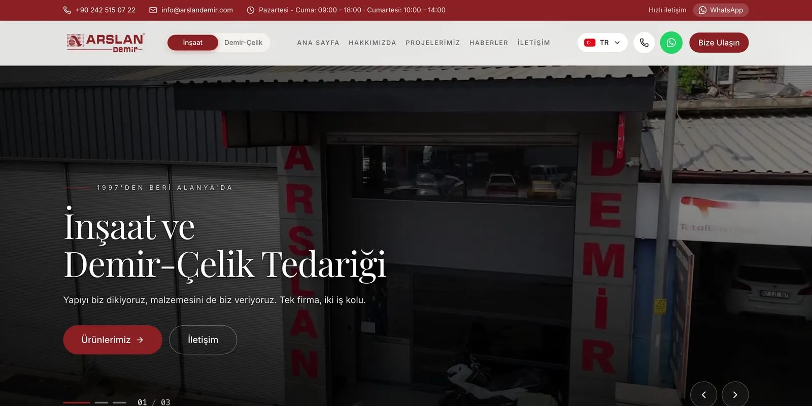Arslan Demir web sitesi