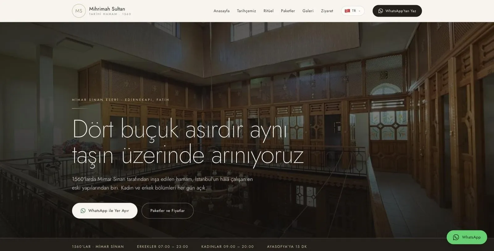 Mihrimah Sultan Hamamı — Turizm