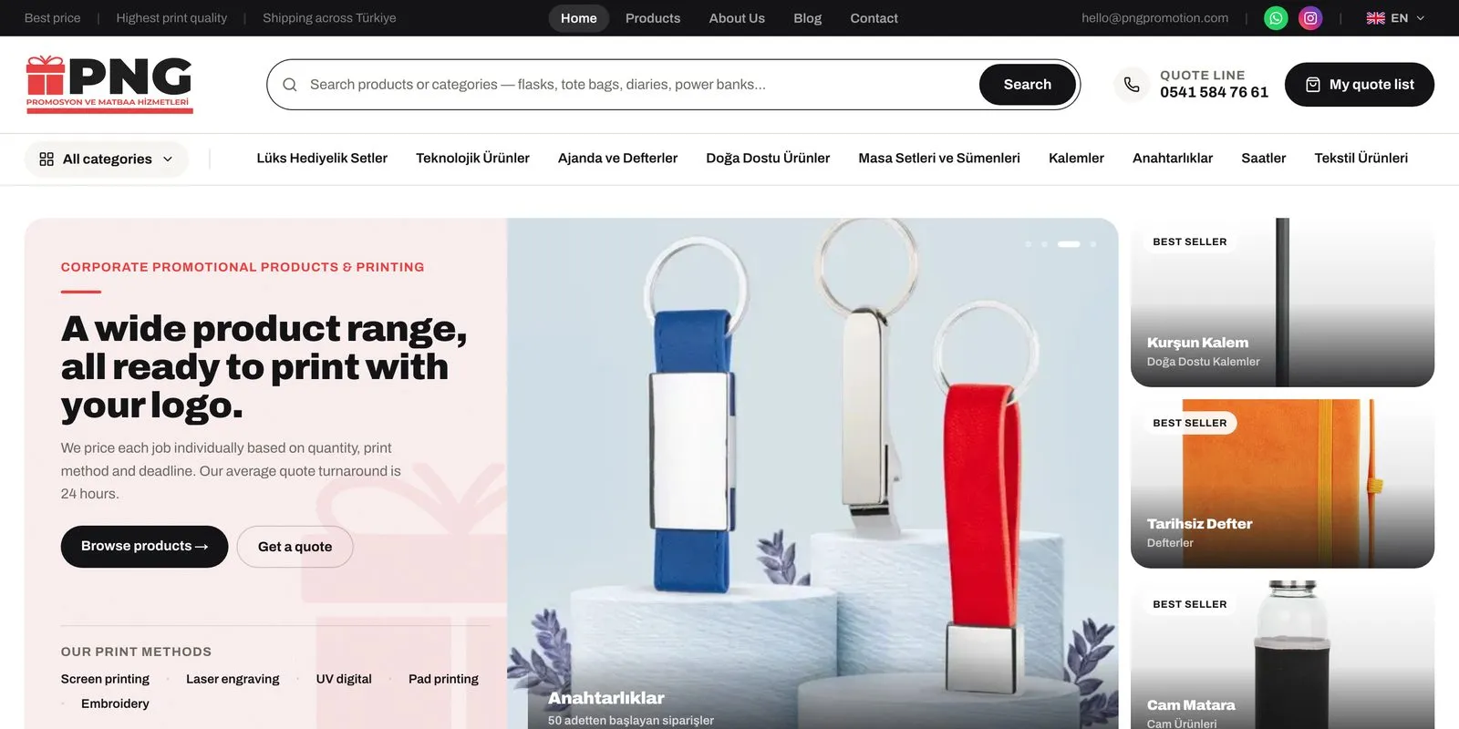 PNG Promosyon — B2B catalogue