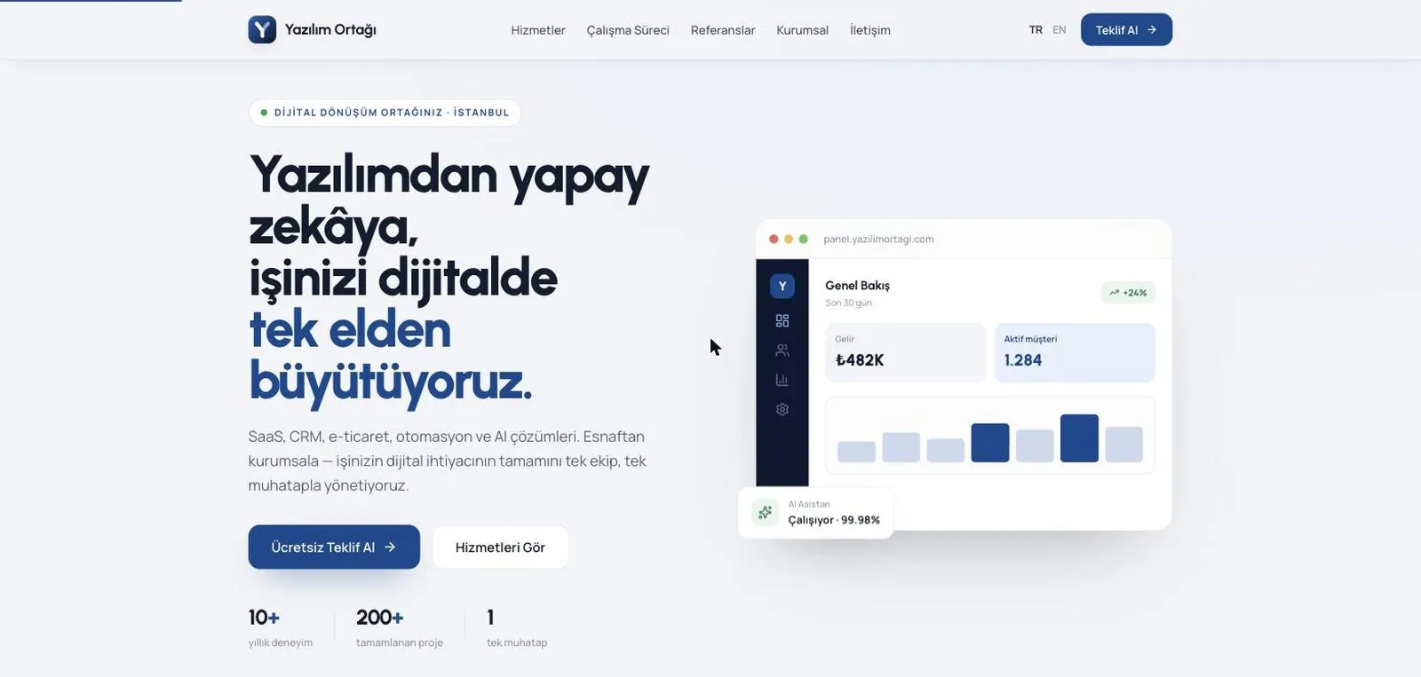 Yazılım Ortağı — ПО и технологии